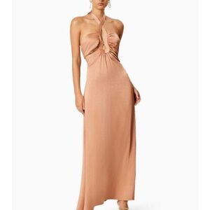 NWT ELLIATT Elegant Tan Halter Dress